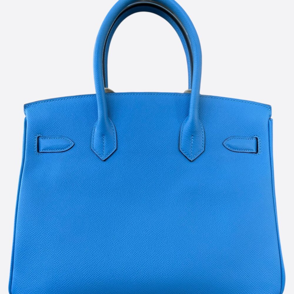Hermes Blue Colvert Epsom Birkin 30 - Picture 3 of 7